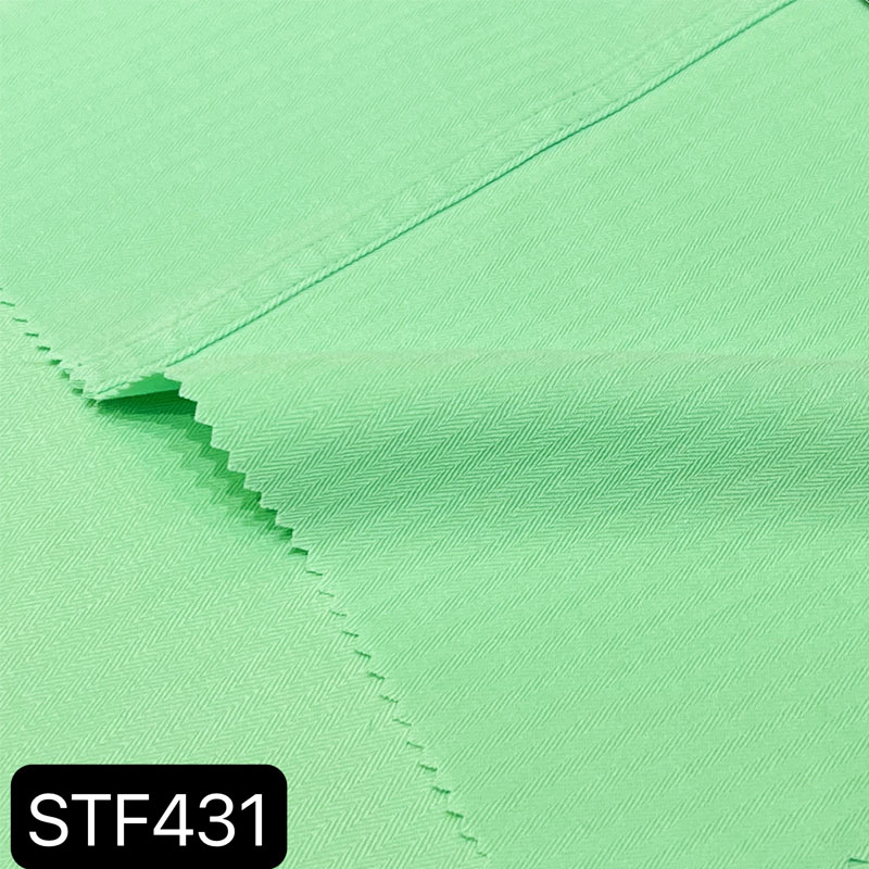 Environmental - Friendly 237g 96% cotton and 4% spandex woven fabric for garmen